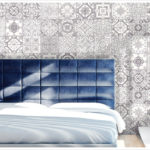 Marrakesh Grey tile install in a bedroom