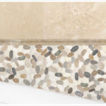 Bliss Harmony Warm Blend Flat Stone Mosaic Installed