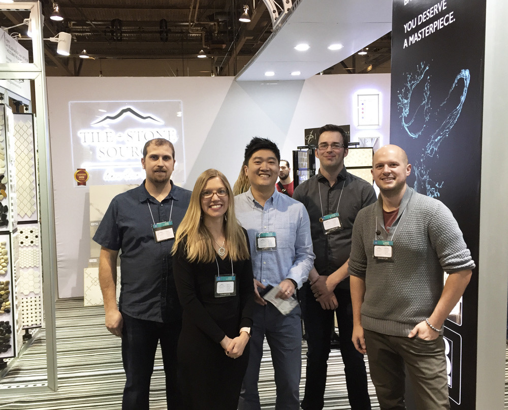 Tile and Stone Source staff at the home show